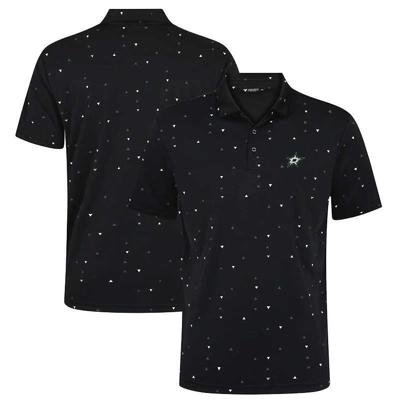 Men's Levelwear Black Dallas Stars Confetti Insignia Core Polo