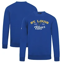 Men's Levelwear Blue St. Louis Blues Zane Ice Wall Pullover Sweatshirt