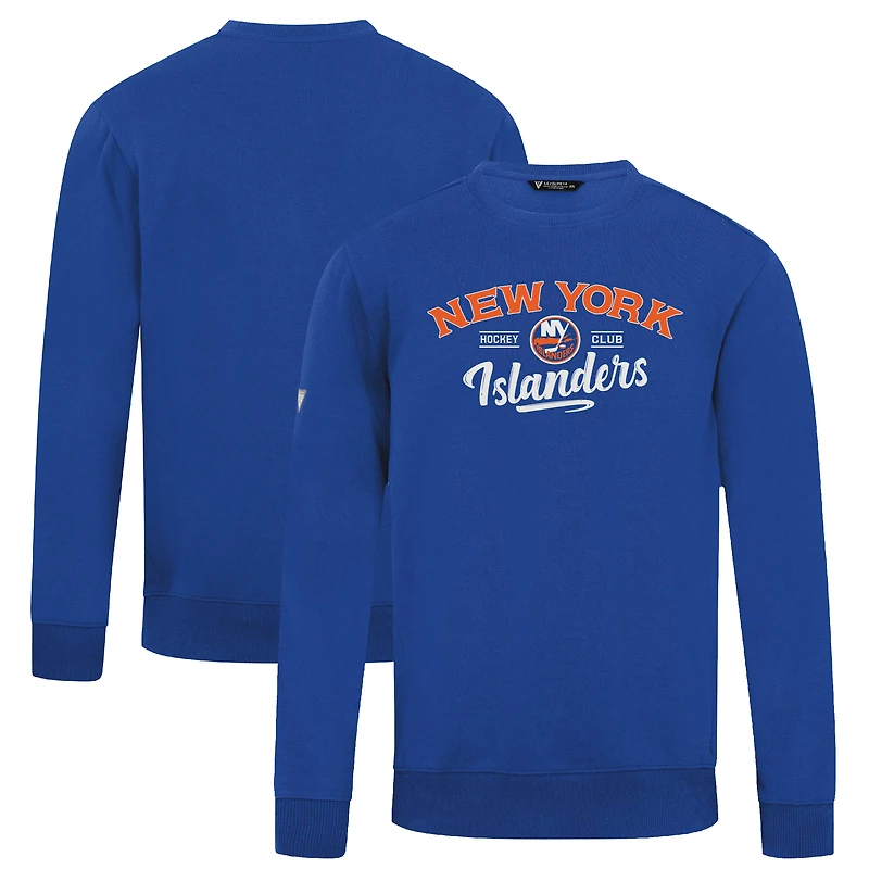 Men's Levelwear Royal New York Islanders Zane Ice Wall Pullover Sweatshirt