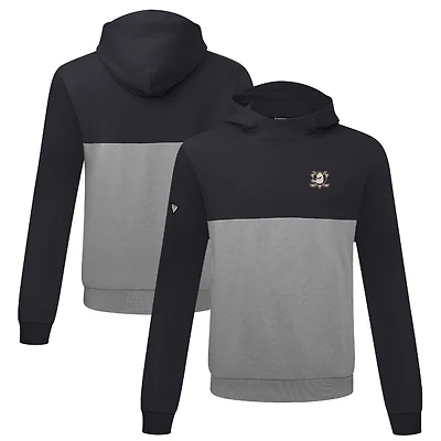 Men's Levelwear Black/Gray Anaheim Ducks Bracket Pullover Hoodie