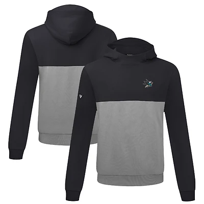 Men's Levelwear Black/Gray San Jose Sharks Bracket Pullover Hoodie