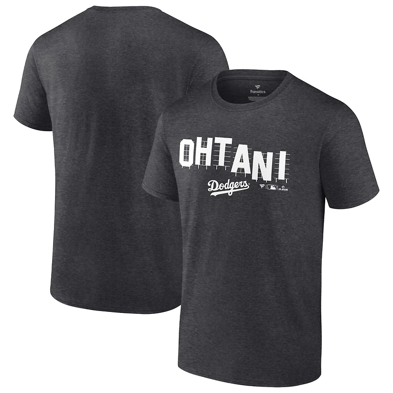 Men's Shohei Ohtani Charcoal Los Angeles Dodgers Hollywood T-Shirt