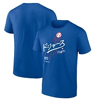 Men's Shohei Ohtani Royal Los Angeles Dodgers Japanese Letters T-Shirt
