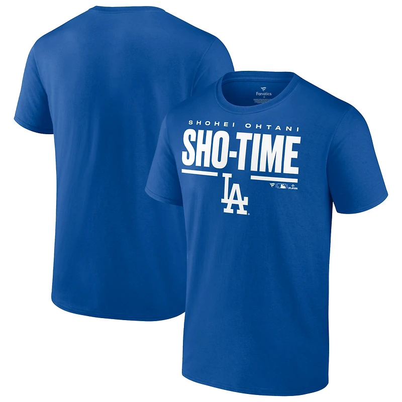 Men's Shohei Ohtani Royal Los Angeles Dodgers Sho-Time Horizontal T-Shirt