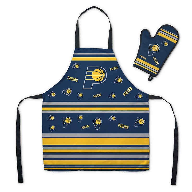 The Northwest Group  Indiana Pacers  Press Two-Piece Apron and Mitt BBQ Set