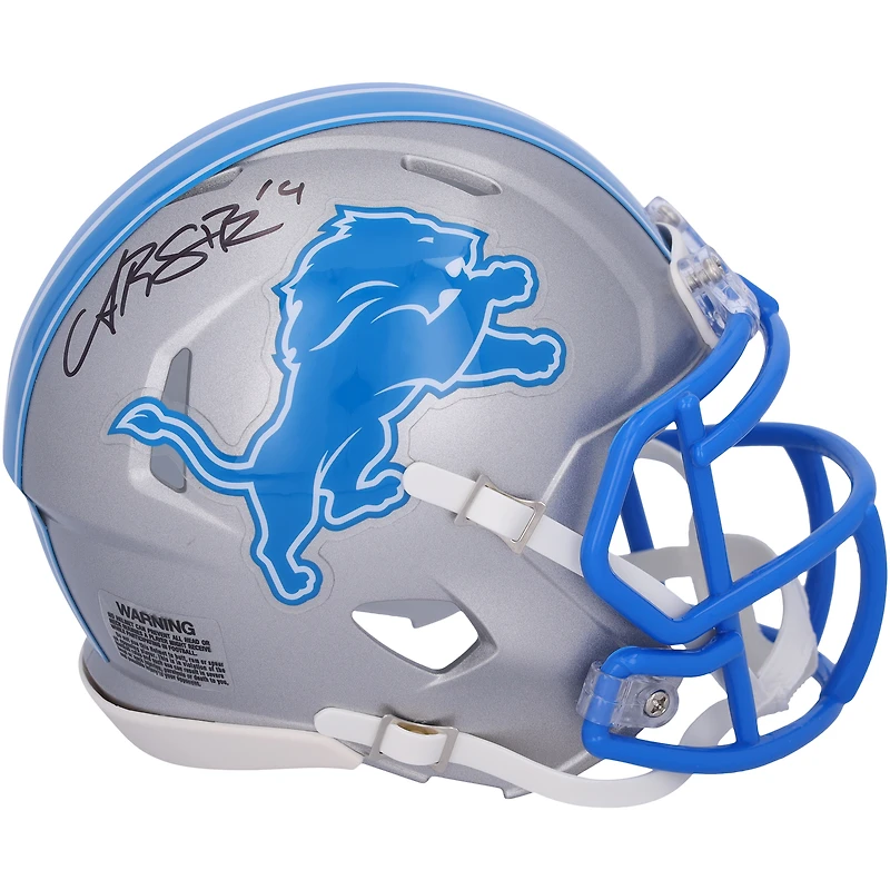 Amon-Ra St. Brown Detroit Lions Autographed 2024 Riddell Speed Mini Helmet