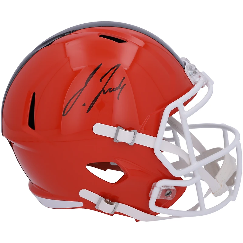 Jerry Jeudy Cleveland Browns Autographed Riddell 2024 Speed Replica Helmet
