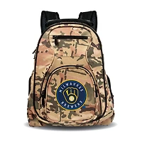 MOJO Milwaukee Brewers 19" Camo Premium Laptop Backpack