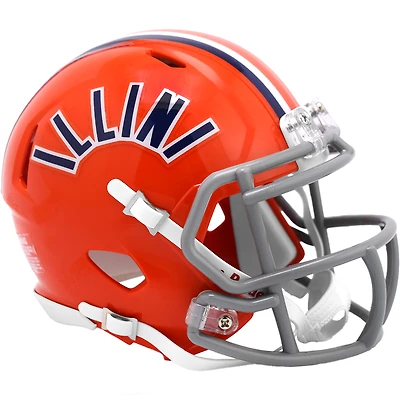 Illinois Fighting Illini Riddell Orange Arch Speed Mini Helmet