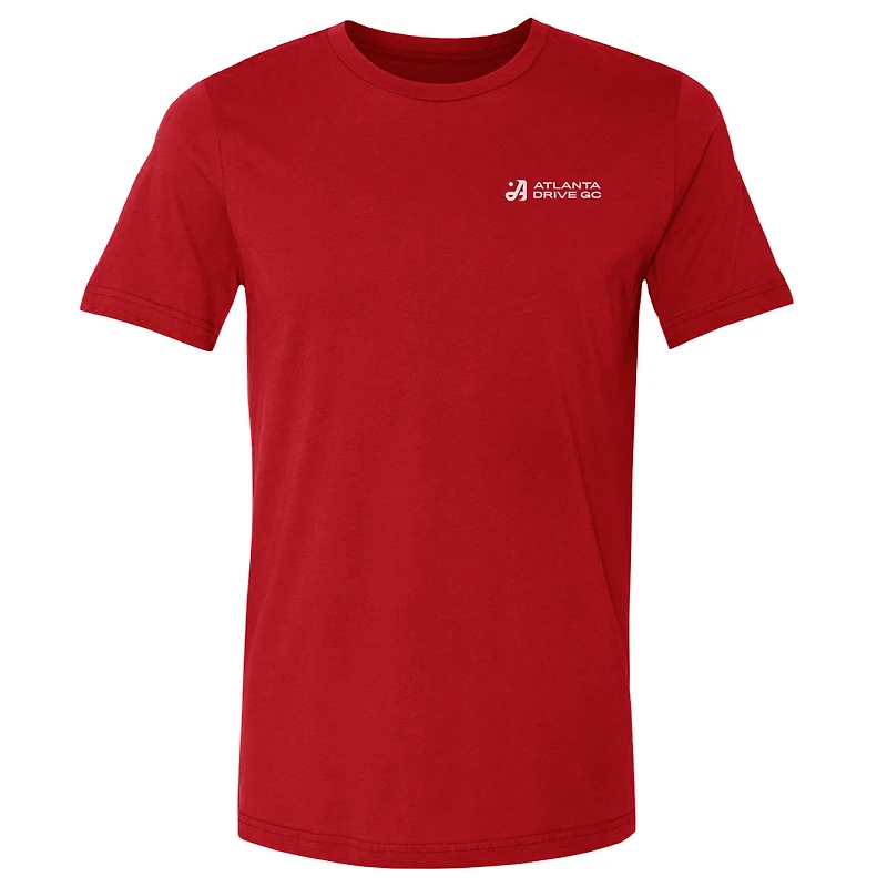 Men's 500 Level Red Atlanta Drive GC TGL Primary Wordmark Team T-Shirt