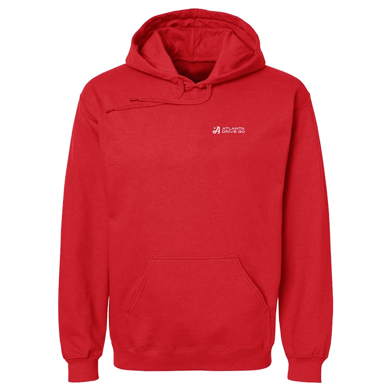 Men's 500 Level Red Atlanta Drive GC TGL Team Pullover Hoodie