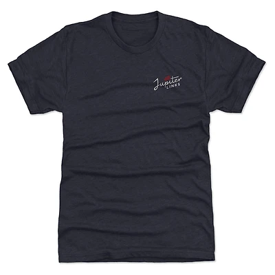 Men's 500 Level Heather Navy Jupiter Links Golf Club TGL Team Wordmark Premium Tri-Blend T-Shirt