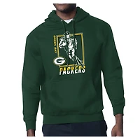 Men's Starter Green Green Bay Packers Player Grid Pullover Hoodie