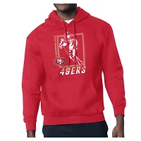 Men's Starter Red San Francisco 49ers Player Grid Pullover Hoodie