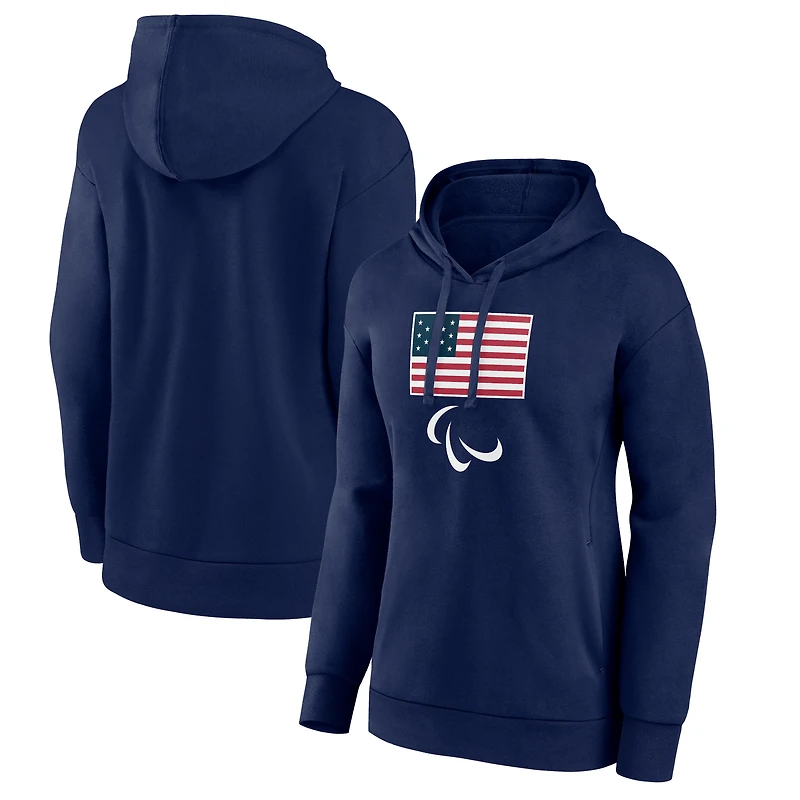 Women's Navy Team USA 2024 Paralympics Primary Logo Pullover Hoodie