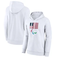 Women's  Gray Team USA 2024 Paralympics Primary Logo Pullover Hoodie