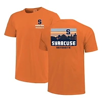Men's Orange Syracuse Orange Striped Campus Skyline T-Shirt