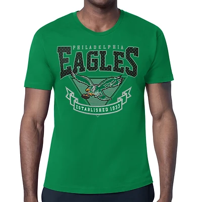 Men's Starter Kelly Green Philadelphia Eagles ‘80s Inspired Retro Logo T-Shirt