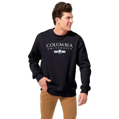 Men's League Collegiate Wear Navy Columbia University Essentials 2.0 Fleece Pullover Sweatshirt