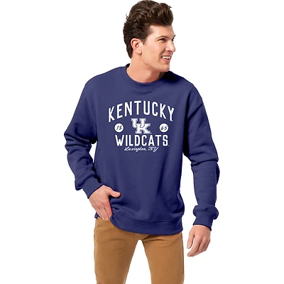 Men's League Collegiate Wear Royal Kentucky Wildcats Essentials 2.0 Fleece Pullover Sweatshirt