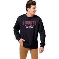 Men's League Collegiate Wear Navy Liberty Flames Essentials 2.0 Fleece Pullover Sweatshirt