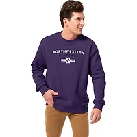 Men's League Collegiate Wear Purple Northwestern Wildcats Essentials 2.0 Fleece Pullover Sweatshirt