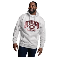 Men's League Collegiate Wear Heather Gray UChicago Maroons Essentials 2.0 Fleece Pullover Hoodie