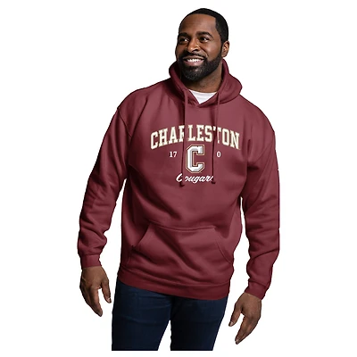 Men's League Collegiate Wear Maroon Charleston Cougars Essentials 2.0 Fleece Pullover Hoodie