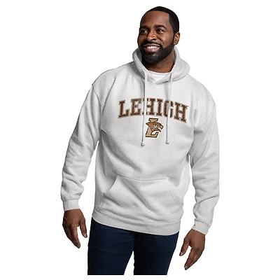 Men's League Collegiate Wear Heather Gray Lehigh Mountain Hawks Essentials 2.0 Fleece Pullover Hoodie