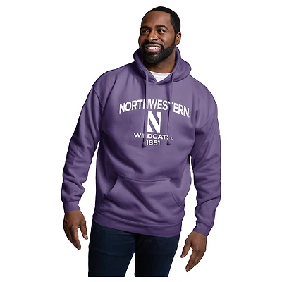 Men's League Collegiate Wear Purple Northwestern Wildcats Essentials 2.0 Fleece Pullover Hoodie