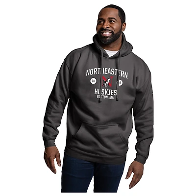 Men's League Collegiate Wear Black Northeastern Huskies Essentials 2.0 Fleece Pullover Hoodie