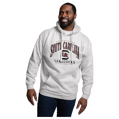 Men's League Collegiate Wear Heather Gray South Carolina Gamecocks Essentials 2.0 Fleece Pullover Hoodie