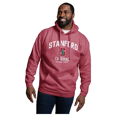Men's League Collegiate Wear Cardinal Stanford Essentials 2.0 Fleece Pullover Hoodie