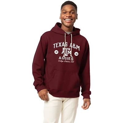 Men's League Collegiate Wear Maroon Texas A&M Aggies Essentials 2.0 Fleece Pullover Hoodie