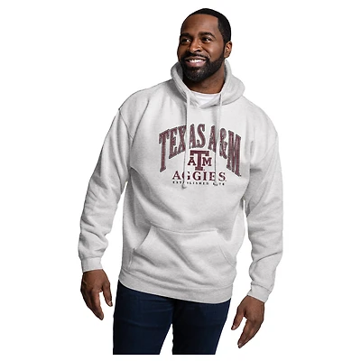 Men's League Collegiate Wear Heather Gray Texas A&M Aggies Essentials 2.0 Fleece Pullover Hoodie