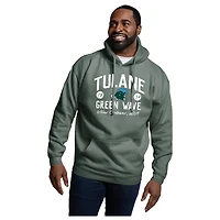 Men's League Collegiate Wear Green Tulane Wave Essentials 2.0 Fleece Pullover Hoodie
