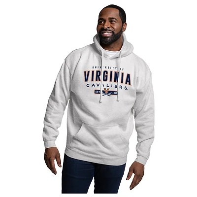 Men's League Collegiate Wear Heather Gray Virginia Cavaliers Essentials 2.0 Fleece Pullover Hoodie