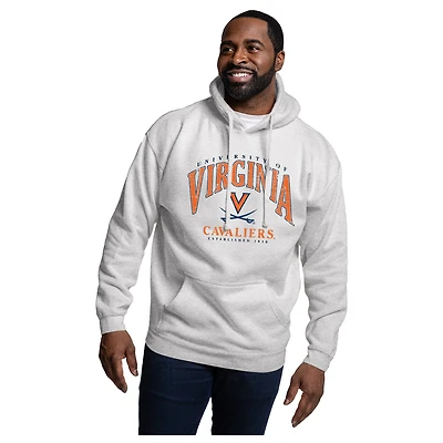 Men's League Collegiate Wear Heather Gray Virginia Cavaliers Essentials 2.0 Fleece Pullover Hoodie