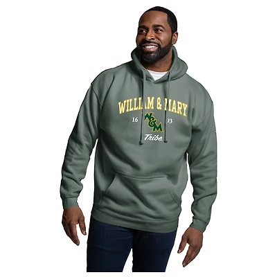 Men's League Collegiate Wear Green William & Mary Tribe Essentials 2.0 Fleece Pullover Hoodie