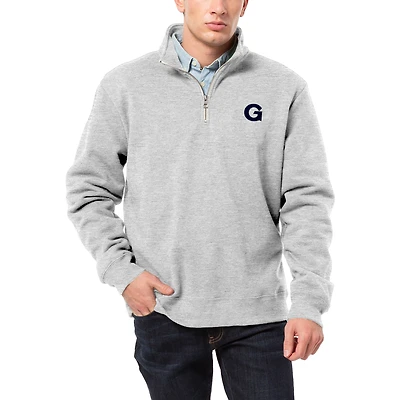 Men's League Collegiate Wear Heather Gray Georgetown Hoyas Essentials 2.0 Fleece Quarter-Zip Jacket