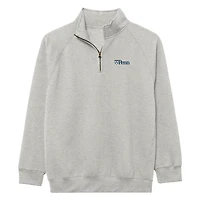 Men's League Collegiate Wear Heather Gray Pennsylvania Quakers Essentials 2.0 Fleece Quarter-Zip Jacket