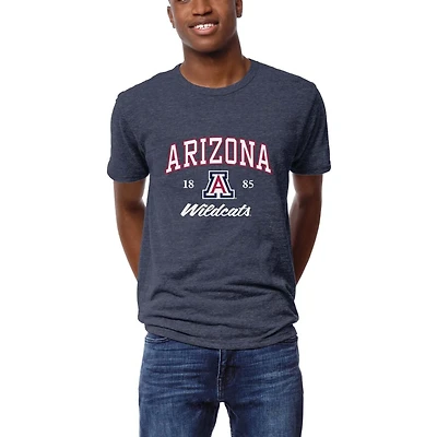 Men's League Collegiate Wear Heather Navy Arizona Wildcats Victory Falls Tri-Blend T-Shirt