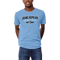 Men's League Collegiate Wear Heather Powder Blue Johns Hopkins Blue Jays Victory Falls Tri-Blend T-Shirt