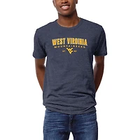Men's League Collegiate Wear Heather Navy West Virginia Mountaineers Victory Falls Tri-Blend T-Shirt
