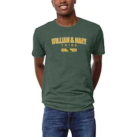 Men's League Collegiate Wear Heather Green William & Mary Tribe Victory Falls Tri-Blend T-Shirt