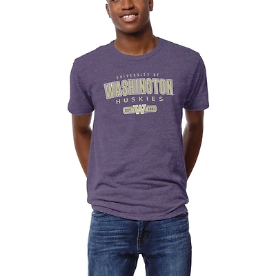 Men's League Collegiate Wear Heather Purple Washington Huskies Victory Falls Tri-Blend T-Shirt