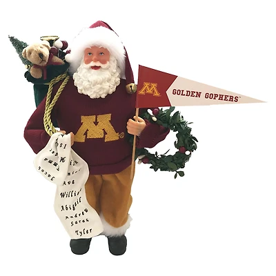 Minnesota Golden Gophers 12" Proud Santa