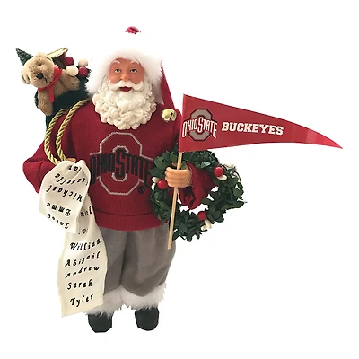 Ohio State Buckeyes 12" Proud Santa