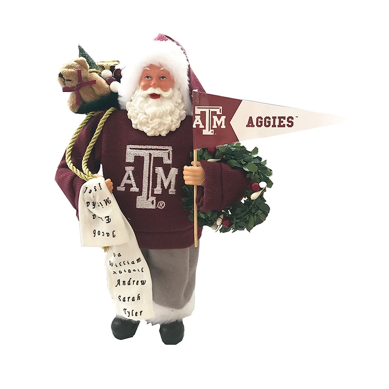 Texas A&M Aggies 12" Proud Santa