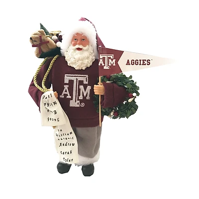 Texas A&M Aggies 12" Proud Santa